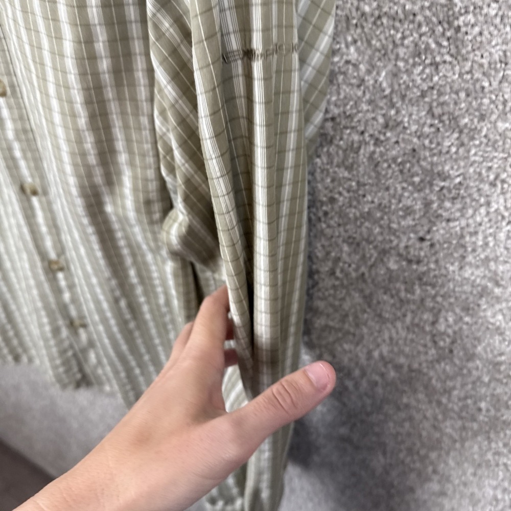 Exofficio Buzz Off Shield Long Sleeve Button Down Shirt Men's XL Beige Plaid - Picture 3 of 7